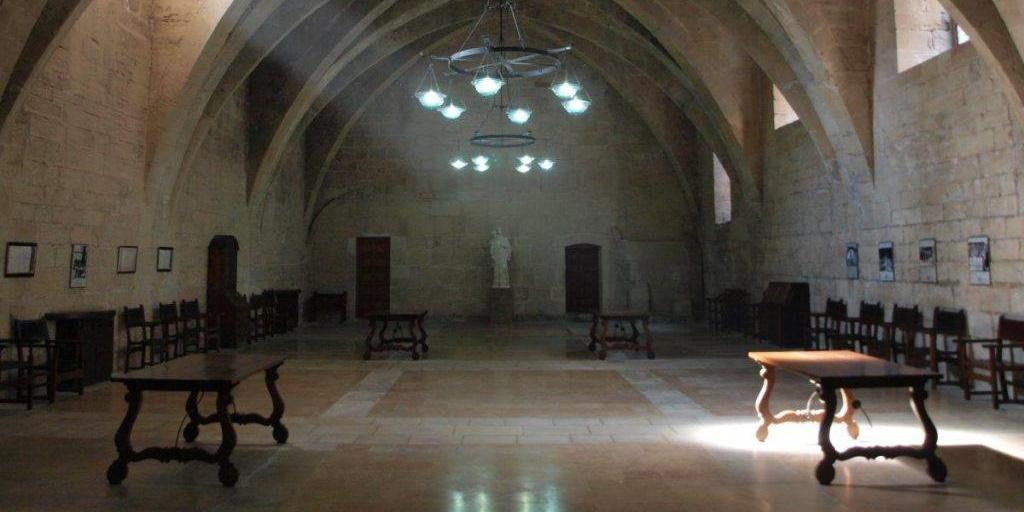Sala de visitas del Monasterio de Poblet