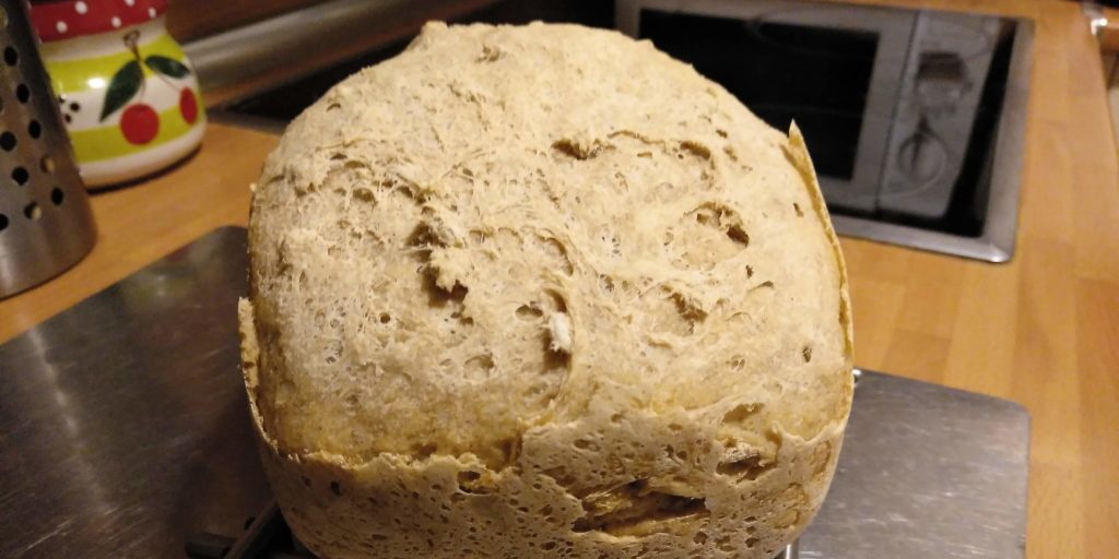 Pan integral con pipas con panificadora