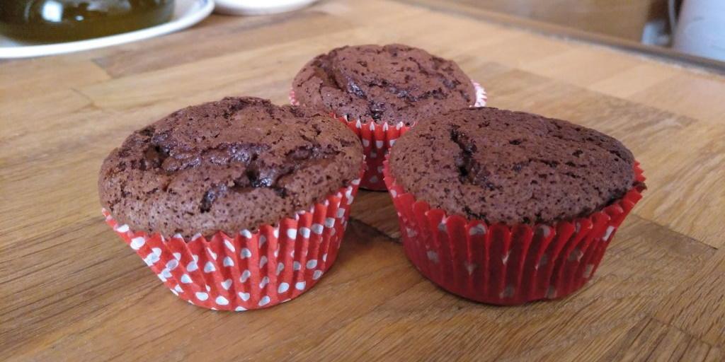 Magdalenas de chocolate