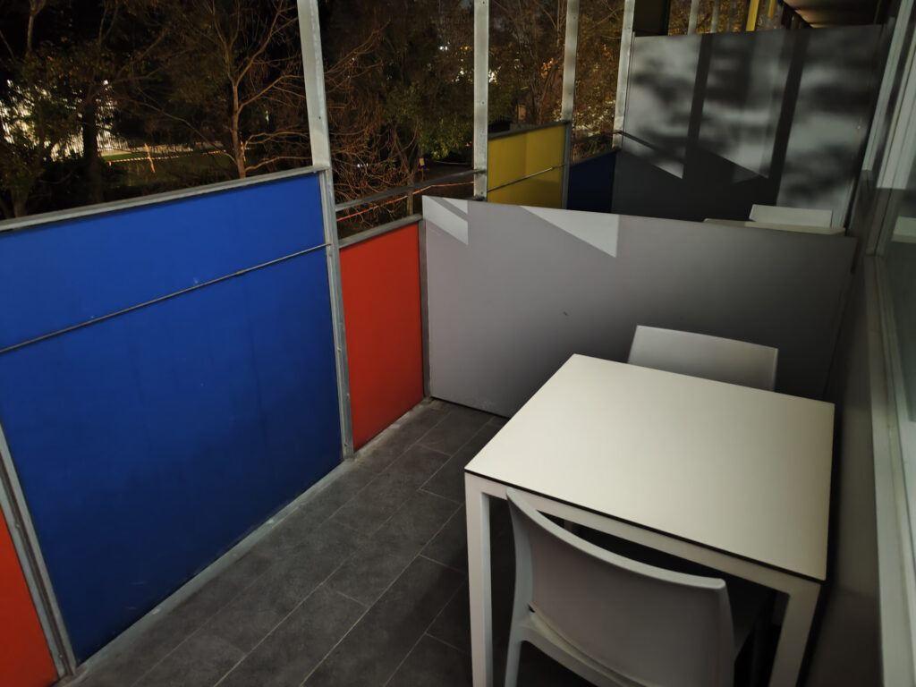 Terraza del albergue Centre Esplai
