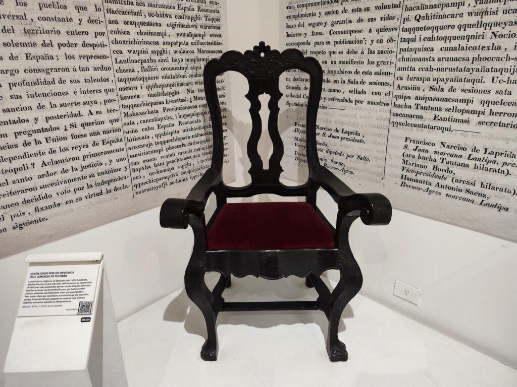 Sillón del Congreso de Tucumán