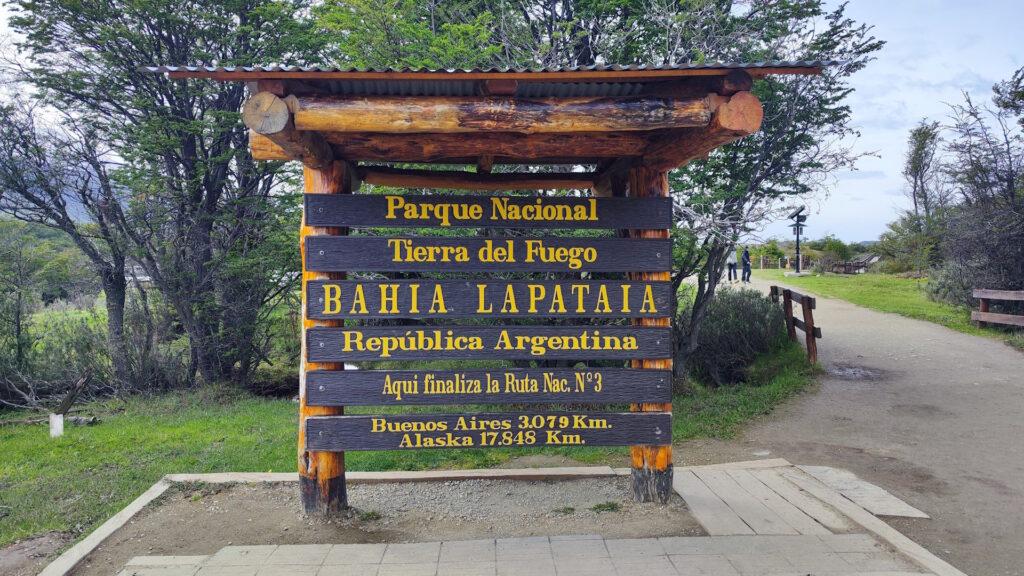 Final de la ruta 3 en el Parque nacional Tierra del Fuego