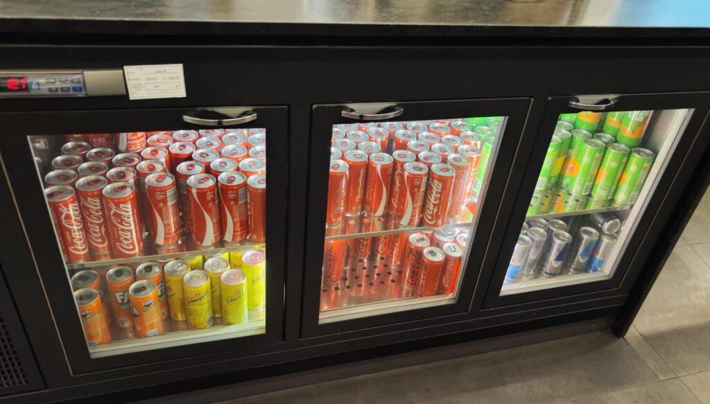 Refrescos en el Monteverdi Lounge en Milán Malpensa