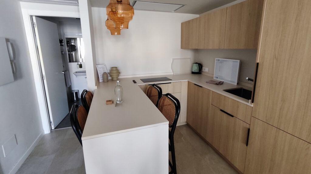 Cocina en ARTIEM Apartamentos